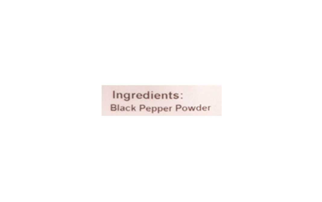 Just Organik Organic Black Pepper Powder    Pack  50 grams